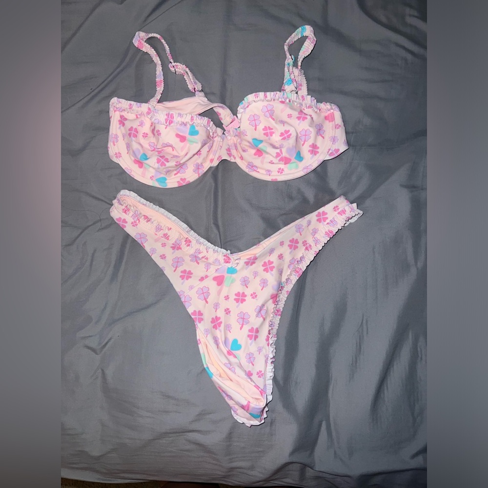 Pink blakbough swimsuit!